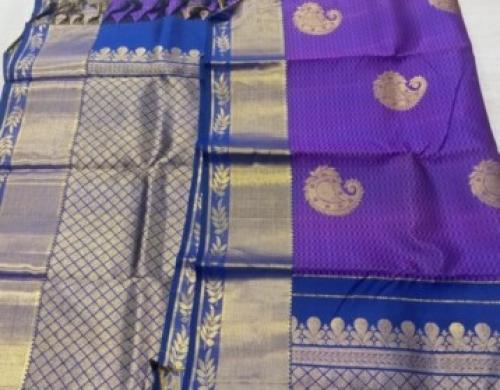 ARNI SILK HALF FINE ZARI SAREE WITH BLOUSE